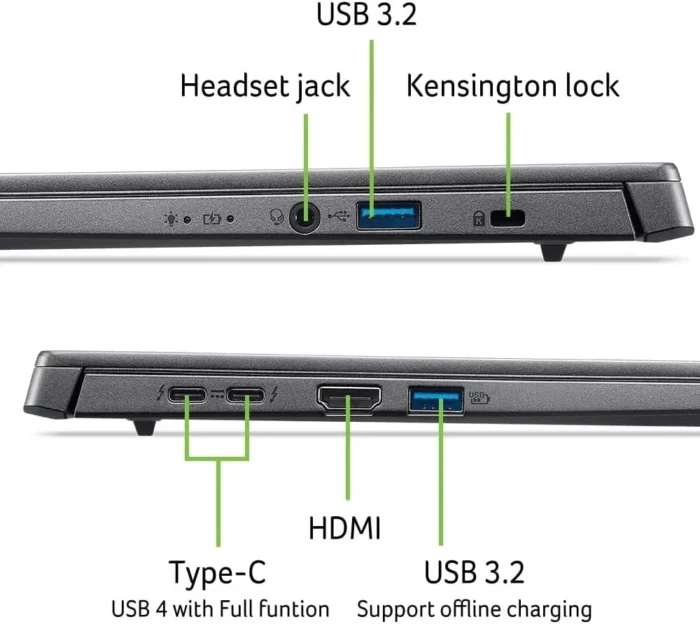 Acer Aspire 14 AI 14" Core Ultra 5 226V 16GB 1TB WUXGA Win11 AI PC Reacondicionado - Imagen 4