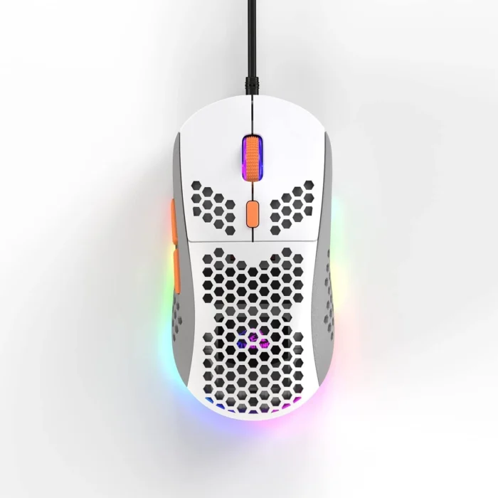 Teclado retroiluminado RGB mecánico gris y mouse 6400 DPI y cable de teclado personalizado para jugadores - Imagen 4