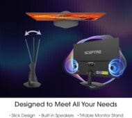 Sceptre - Monitor de juegos Prime de 24 pulgadas DisplayPort x2 165Hz HDMI x2 165Hz altavoces integrados, negro máquina 2027 (Serie E248B-FW165T) - Imagen 3