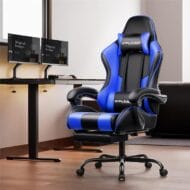 GTPLAYER Silla para videojuegos, silla de computadora con reposapiés y soporte lumbar. - Imagen 5