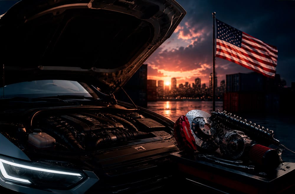 Compra de repuestos de autos americanos con casilla eShopex en Miami.