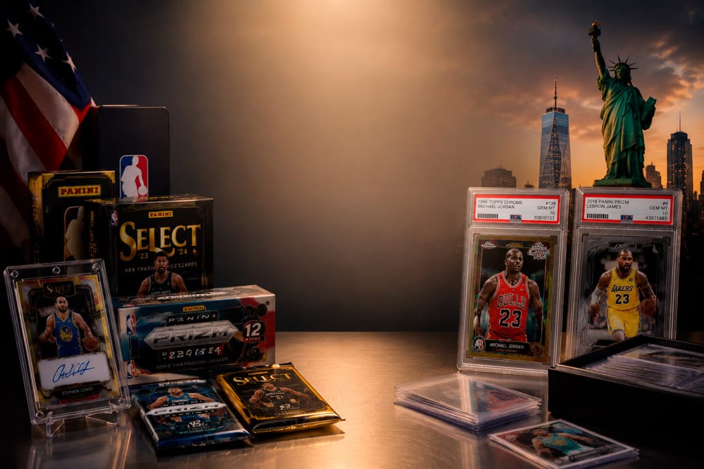 Cartas NBA en USA de jugadores y rookies