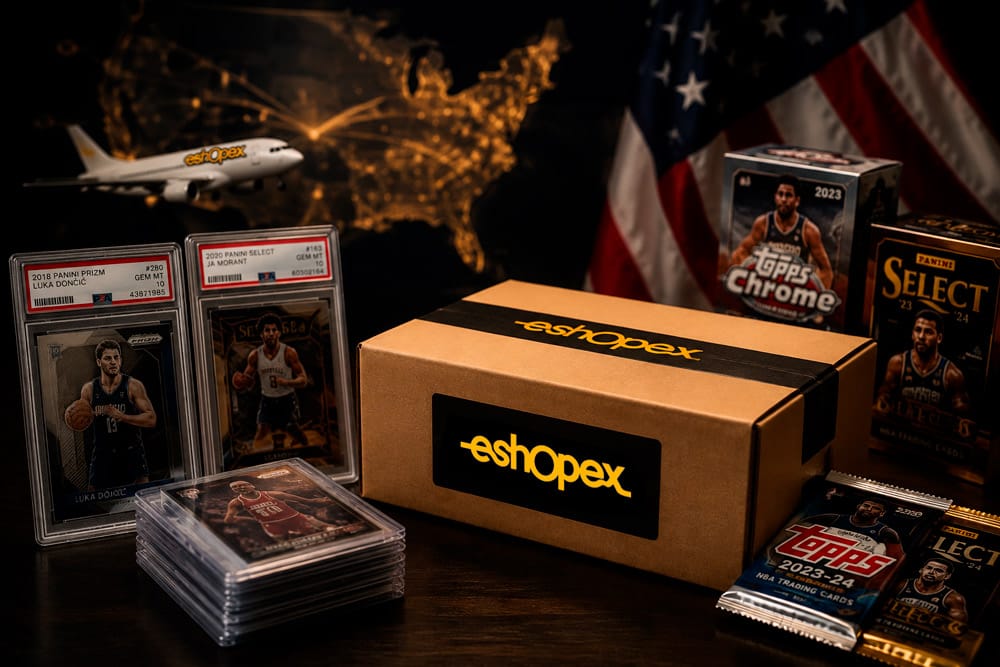 Cartas deportivas en USA listas para importar a Chile con eShopex