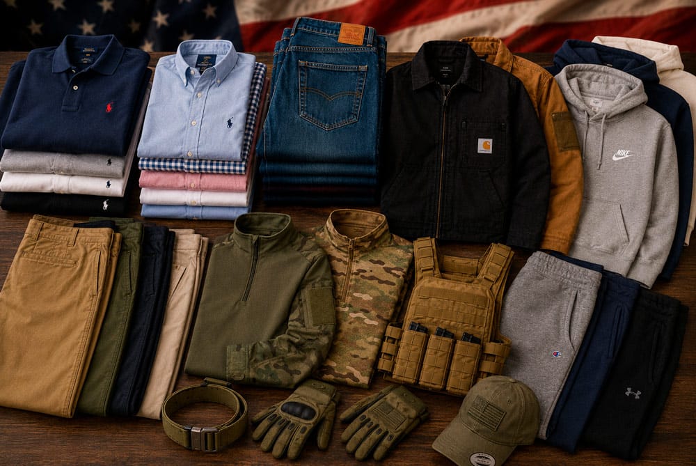 Polos tácticos y ropa funcional en Estados Unidos