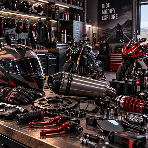 Importación de accesorios y repuestos para motocicletas desde China