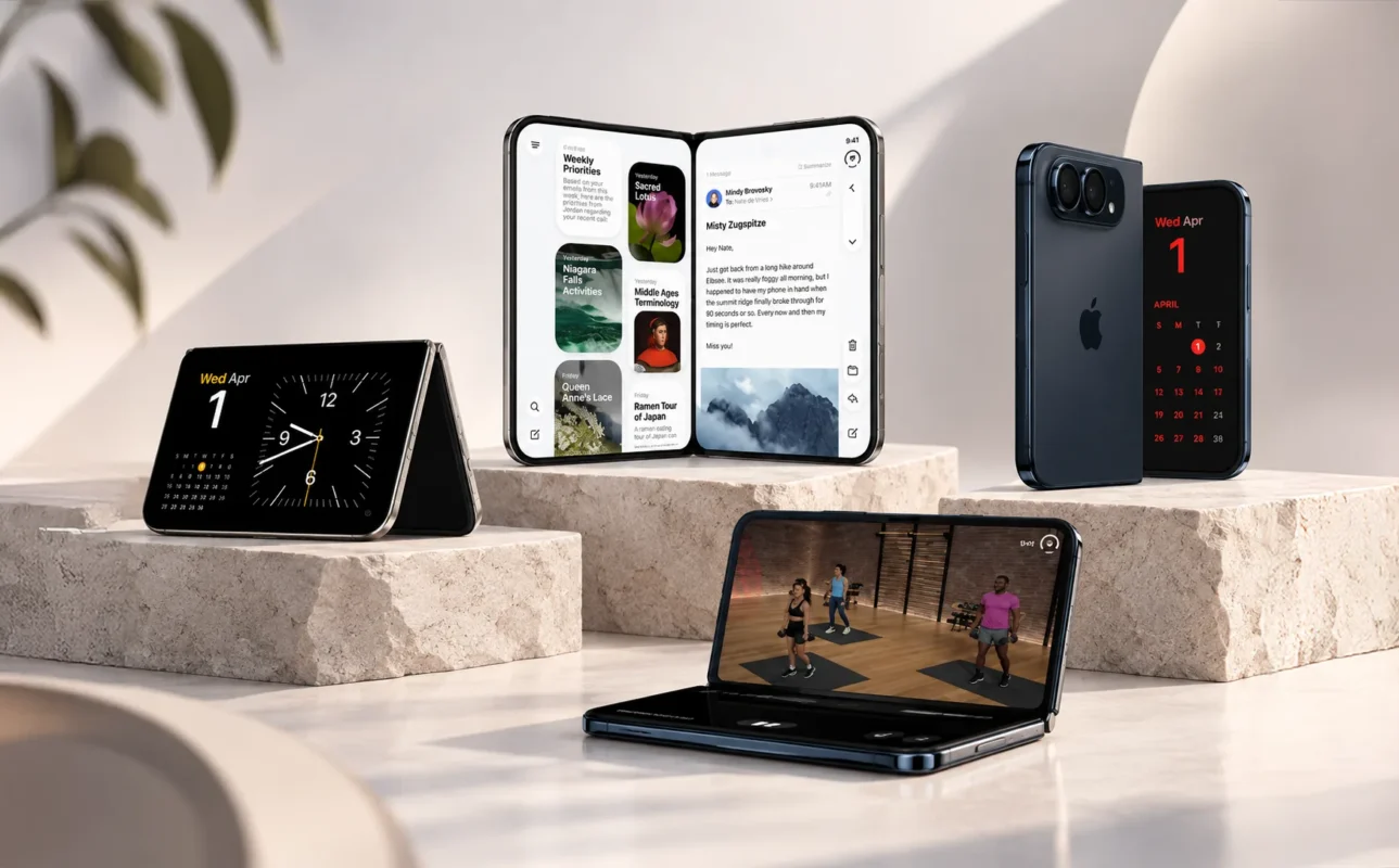 iPhone Duo en diferentes posiciones y ángulos de inclinación