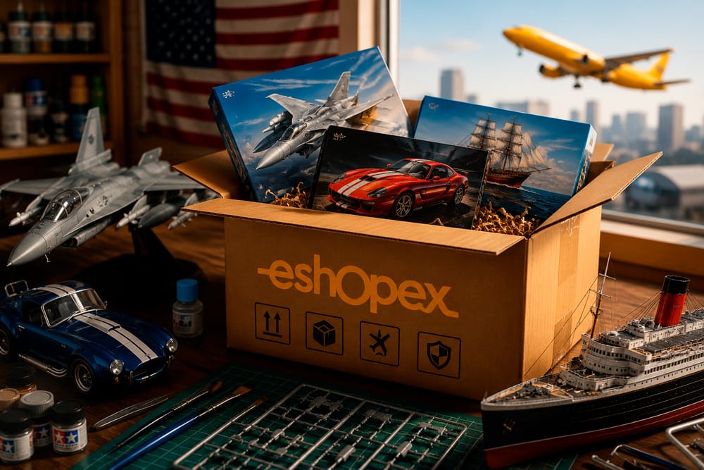 Kits de modelismo en USA con eShopex