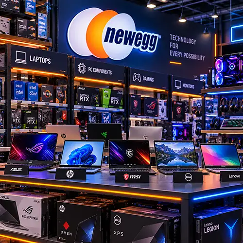 Marketplace de tecnología y notebooks Newegg USA