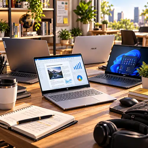 Notebook balanceado para trabajo de oficina y estudio