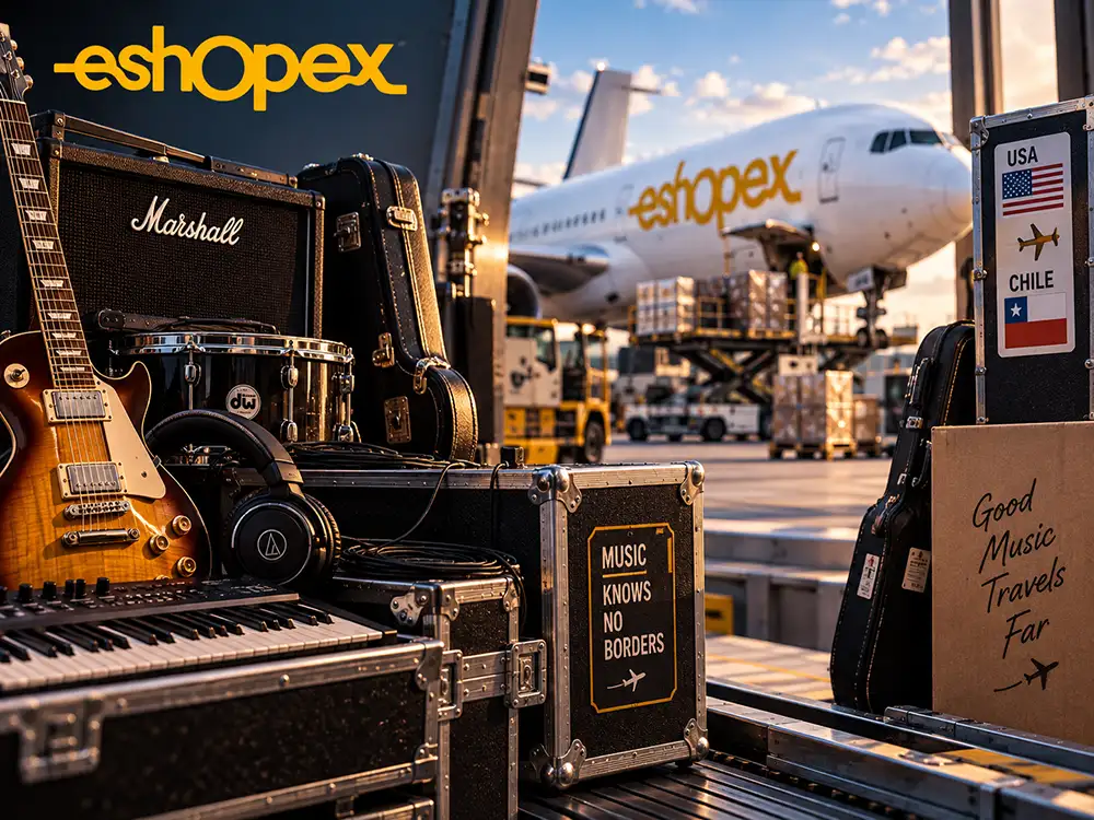 Trae equipo para músicos desde USA con eShopex