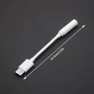 Puerto adaptador USB-C tipo C a conector de audio auxiliar de 3,5 mm cable USB para auriculares - Imagen 4