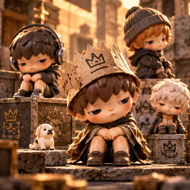 Figuras HIRONO con vestuarios de estilo aventurero y tonos tierra.
