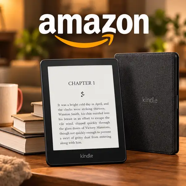 Lectores Kindle y fundas disponibles en Amazon USA.