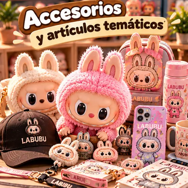 Accesorios Labubu, pequeños coleccionables y artículos temáticos de THE MONSTERS.